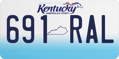 KY license plate 691RAL