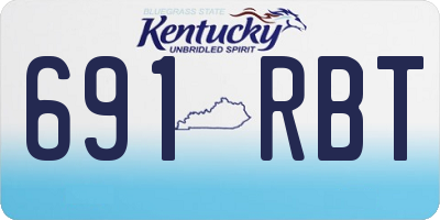 KY license plate 691RBT