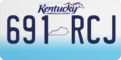 KY license plate 691RCJ