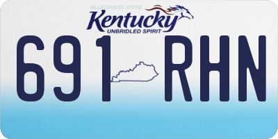 KY license plate 691RHN