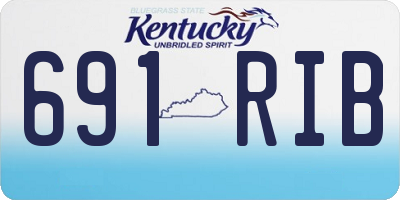 KY license plate 691RIB