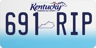 KY license plate 691RIP