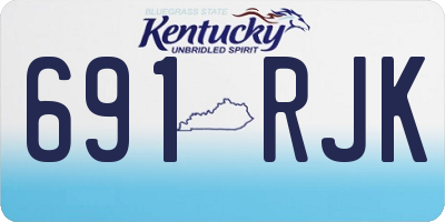 KY license plate 691RJK