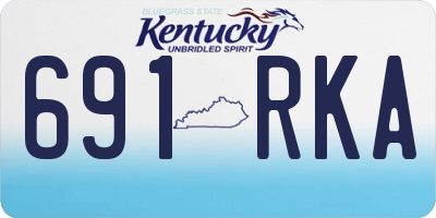 KY license plate 691RKA