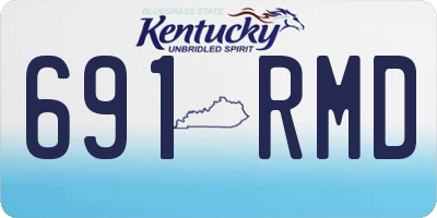 KY license plate 691RMD