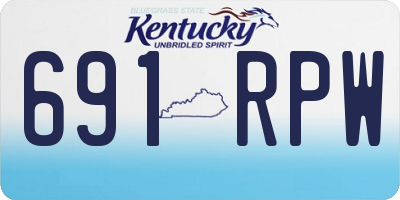 KY license plate 691RPW