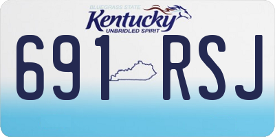 KY license plate 691RSJ