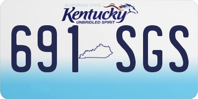 KY license plate 691SGS