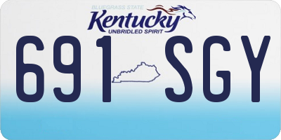 KY license plate 691SGY