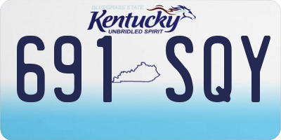KY license plate 691SQY