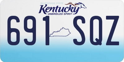 KY license plate 691SQZ