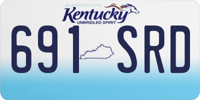 KY license plate 691SRD