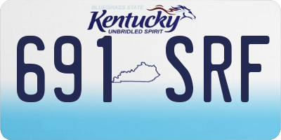 KY license plate 691SRF