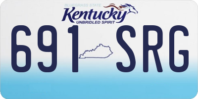 KY license plate 691SRG