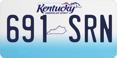 KY license plate 691SRN