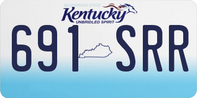 KY license plate 691SRR