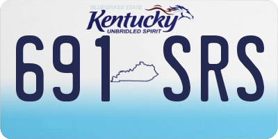 KY license plate 691SRS