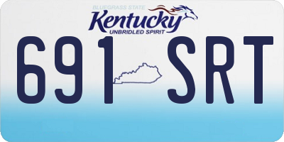 KY license plate 691SRT