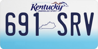 KY license plate 691SRV