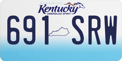 KY license plate 691SRW