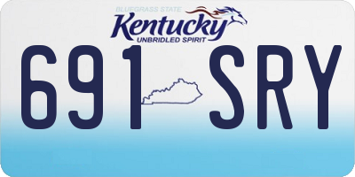 KY license plate 691SRY