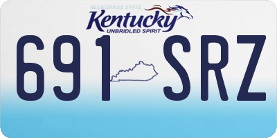 KY license plate 691SRZ