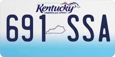 KY license plate 691SSA
