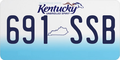 KY license plate 691SSB