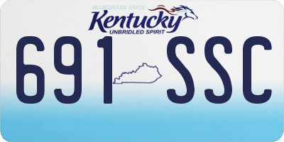 KY license plate 691SSC