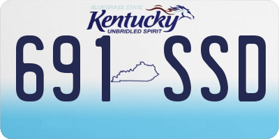 KY license plate 691SSD