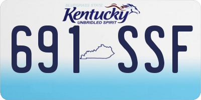 KY license plate 691SSF