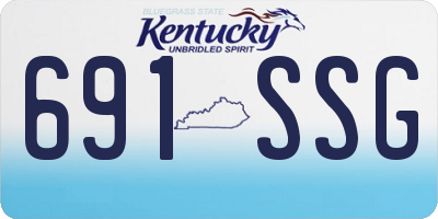 KY license plate 691SSG