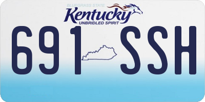 KY license plate 691SSH