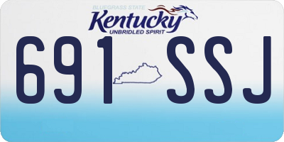 KY license plate 691SSJ