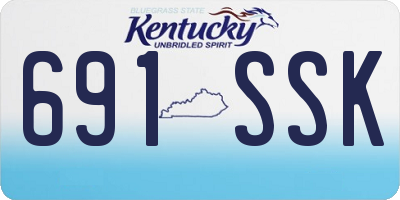KY license plate 691SSK
