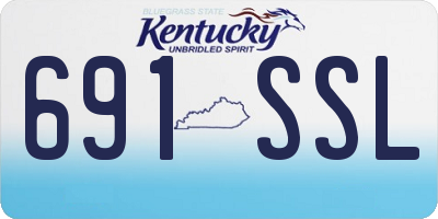 KY license plate 691SSL