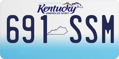 KY license plate 691SSM