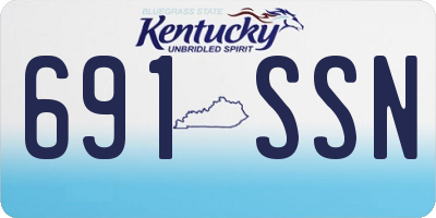 KY license plate 691SSN