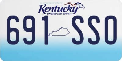 KY license plate 691SSO