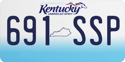 KY license plate 691SSP