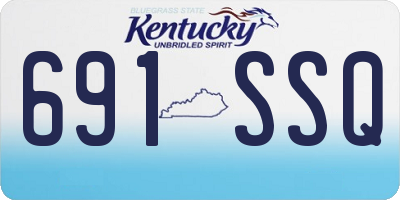 KY license plate 691SSQ