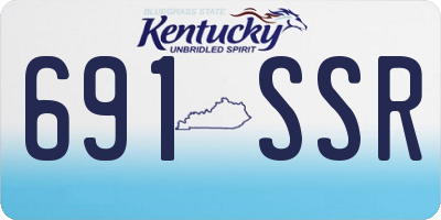 KY license plate 691SSR