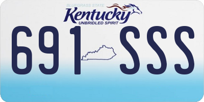 KY license plate 691SSS