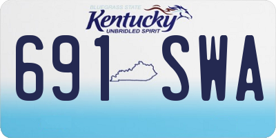 KY license plate 691SWA