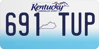 KY license plate 691TUP