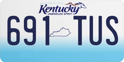 KY license plate 691TUS