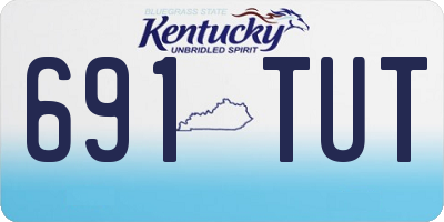 KY license plate 691TUT