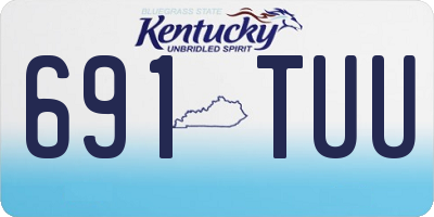 KY license plate 691TUU