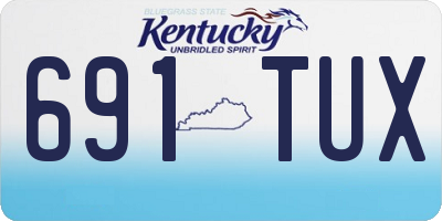 KY license plate 691TUX