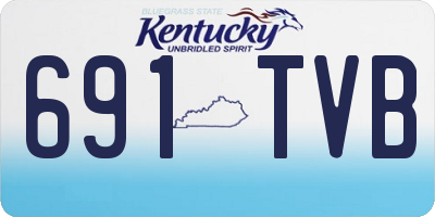 KY license plate 691TVB